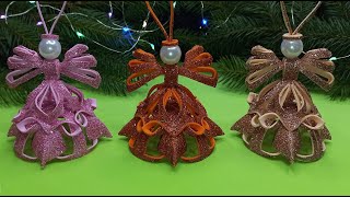 ANGELS😇DIY Christmas Angels Foam Eva🎄Adornos navideños😇 ÁNGEL🎄Christmas Ornaments [upl. by Fleisig141]