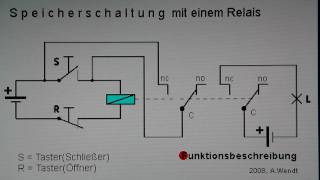 Speicherschaltung mit einem Relais [upl. by Resiak]