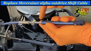 Replace Mercruiser alpha outdrive Shift Cable [upl. by Eicram]