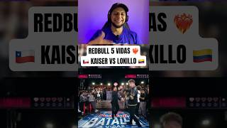 LOKILLO ELIMINA A KAISER 🤯 REACCION A LOKILLO VS KAISER REDBULL 5 VIDAS 🇨🇱❤️ freestylerap rap [upl. by Ayimat]