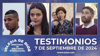 Testimonios 7 de septiembre de 2024  Iglesia de Dios Ministerial de Jesucristo Internacional [upl. by Sirotek]