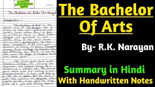 The Bachelor Of Arts by RK Narayan in Hindi  The Bachelor Of Arts by RK Narayan in English [upl. by Ikaz]