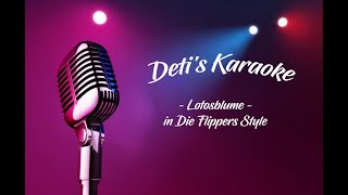 Lotosblume  Die Flippers  Karaoke [upl. by Arihsa]