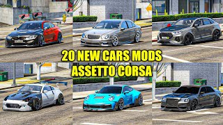 20 NEW amp FREE CARS MODS FOR ASSETTO CORSA  DOWNLOAD LINKS [upl. by Saitam]