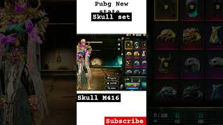 PUBG new state Skull set and skull M416 gun skin trending mrbeastasubscribepubgnewstateinshort [upl. by Ihn555]