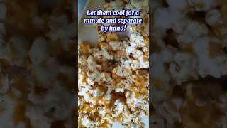 Caramel popcorn My kids love them youtubeshorts shorts cooking recipe sweet [upl. by Elokyn]