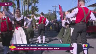 200 Anos Da Imigração Alemã festival reuniu milhares de pessoas em Blumenau [upl. by Karl]