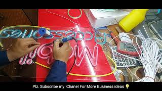 LED Neon Light Board Manufacturing Neon Light Sign Good Business Idea [upl. by Arondel]