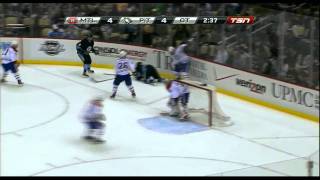 PK Subban slewfoots Chris Kunitz January 20th 2012 [upl. by Anelhtak]