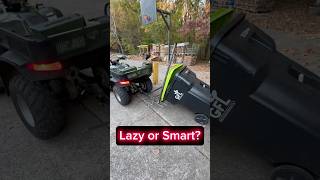 Lazy or Smart Cast your vote in the comments lazy smart fyp firewood diy hack trash [upl. by Clellan]