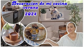 PINTE LA BASEDECORANDO LA COCINA PARA VERANONATURAL Y MADERAVLOGS EN RD [upl. by Socram]