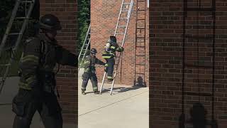 One Firefighter 24’ Extension Ladder Evolution Testing [upl. by Pich]