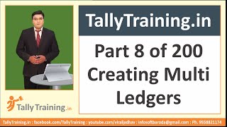 Module 2  Session 3  Create Multiple Ledgers in Tally ERP 9 in Hindi all tally videos [upl. by Aenej809]