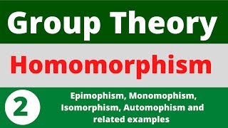 Homomorphism  Isomorphism  Automorphism  Related Examples  Prof Khalid [upl. by Jeanie]