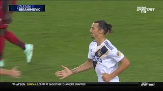 Zlatan scores No 500 on amazing flying kick Taekwondo golazo [upl. by Gypsie]