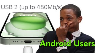 Android Users react to iPhone 15 finally getting USBC [upl. by Ahola]