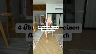 4 Übungen für einen flachen Bauch 😎 bauchmuskeltraining workoutvideo [upl. by Niple]