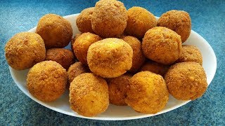 Çıtır Çıtır Patates Topları Tarifi  Potato Balls Recipe  Bizim Terek Yemek Tarifleri [upl. by Cressler581]