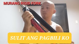 LUTU WANG M6 RIGID FORK  MURANG RIGID FORK NA SWAK SA BUDGET MO [upl. by Rosanna510]