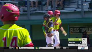 LLWS16 Game 21 Highlight  Victor Juarez Mexico 2Run HR [upl. by Wilmott]