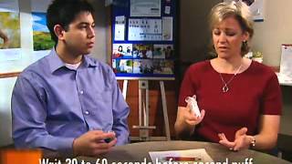 HOW TO USE A PUFFER METERED DOSE INHALER [upl. by Madda]