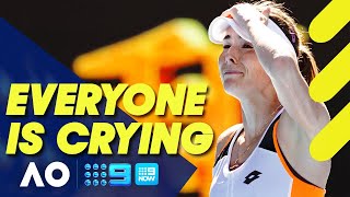 French veteran leaves everyone in tears in alltime postmatch interview  Australian Open 2022 [upl. by Pfeifer]