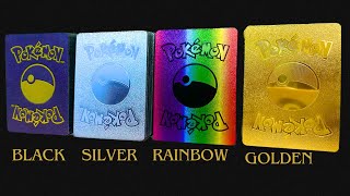 I FOUND GREAT COLLECTION of Pokemon Cards  I found Weird Pokemon BLACK SILVER RAINBOW amp GOLD CARDS [upl. by Oecam]