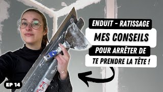 Enduit  Bande à joint  Ratissage  Rénovation SALLE DE BAIN PART 4  vlog renovation Ep 14 [upl. by Vola763]