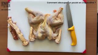 Comment découper un poulet en crapaudine [upl. by Orme]