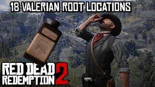 18 Valerian Root Locations Guide  Boost Your Dead Eye Experience in Red Dead Redemption 2 [upl. by Bigelow]