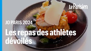 JO Paris 2024  on a goûté les plats concoctés pour les athlètes du village olympique [upl. by Ecnaralc586]