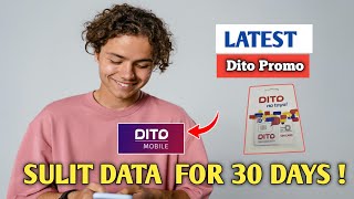 NEW DITO SIM DATA PROMO 30 DAYS MAY UNLI DATA [upl. by Sedberry]