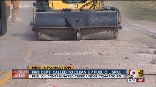 Fire department called to clean up fuel spill on Camargo Road [upl. by Seline]