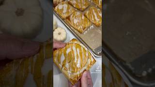 Sourdough Pumpkin Cheesecake Danishes baking bakingreels recipe sourdough pastry [upl. by Gord713]