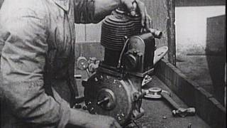 Early Motorcycle Manufacture  The Rover Imperial silent movie [upl. by Ogires409]