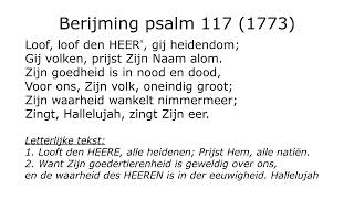 Berijming psalm 117 [upl. by Eleonora738]