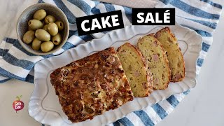 CAKE SALÉ AU JAMBON GRUYÈRE ET OLIVES 🍖🧀 Cake salé La petite bette x Cinq Fourchettes [upl. by Ashok]