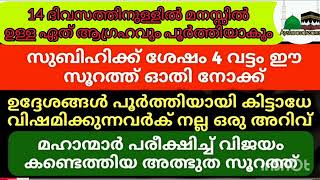 നിയ്യത്ത് വയ്ച്ചു 14 ദിവസം സൂറത്ത് യാസീൻ ഓതിയാൽ Ayshoosdreams [upl. by Ayekim649]