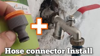 How to install a Hose connector to a Tap [upl. by Aek]