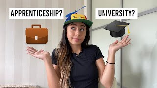 APPRENTICESHIP VS UNIVERSITY  Pros amp Cons [upl. by Alleacim]