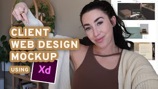 Watch Me Design a Client Website Mockup  Adobe XD Tutorial [upl. by Sillert]