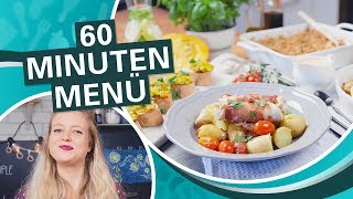 3 Gänge Menü kochen in 60 MINUTEN  Festschmaus Edition [upl. by Atsyrt]