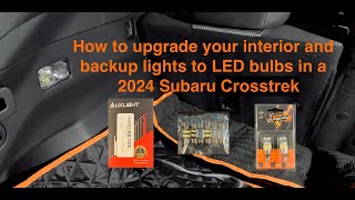 2024 Subaru Crosstrek  Impreza Interior LED Light Upgrade [upl. by Aryk231]