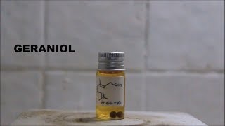 How to extract geraniol from an insect repellent [upl. by Nsaj]