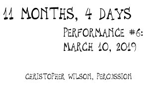 John Cage  Composed Improvisation for Snare Drum Alone  March Performance [upl. by Gujral]