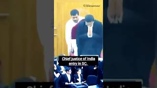 Chief Justice of India Entry in Supreme Court CJI chandrachud [upl. by Icaj]