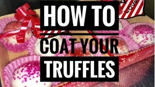 How to create a smooth no mess chocolate coating for your cake pops and truffles [upl. by Eimar]