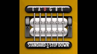 Perfect Guitar Tuner E Standard  14 Step Down ACDC [upl. by Felice]