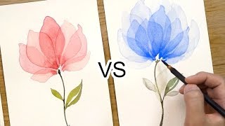 Layered Petals Watercolor Painting Technique 338 [upl. by Eldoree]