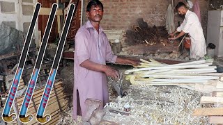 Amazing Wooden Hockey Stick Manufacturing Process Revealed [upl. by Burrill750]